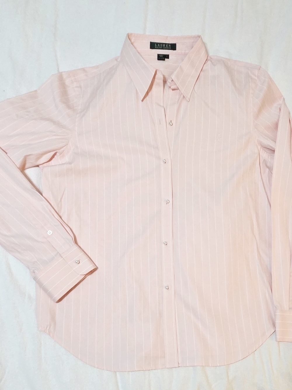 Lauren Ralph Lauren Pink Stripe Women’s Dress Shirt